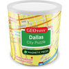 Dallas City 100 Piece Magnetic Jigsaw Puzzle Geotoys