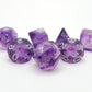 Dancing Lavender - 7 Piece DnD Dice Set | Acrylic RPG Gaming Dice