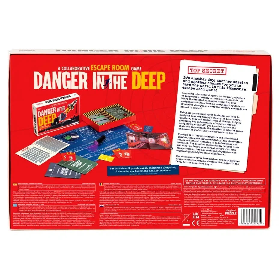 Danger in the Deep Escape Room Game Professor Puzzle