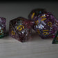 Dark Nox Forge Fire Glass DND Dice Set