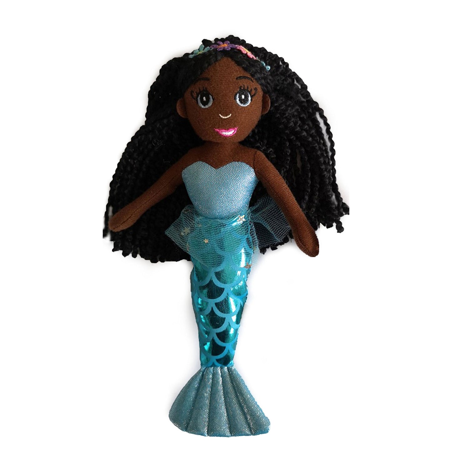 A Dark Brown Skin Tone Mermaid Doll