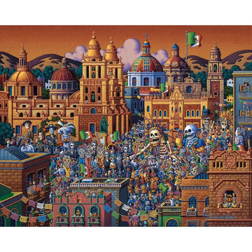 Day of the Dead 500 Piece Jigsaw Puzzle Dowdle