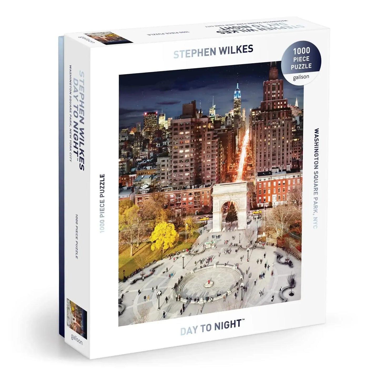Day to Night Washington Square 1000 Piece Jigsaw Puzzle Galison