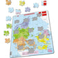 Denmark Map 70 Piece Tray Jigsaw Puzzle Larsen