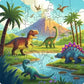 Dinosaur Days 44 Piece Wooden Jigsaw Puzzle Ravensburger