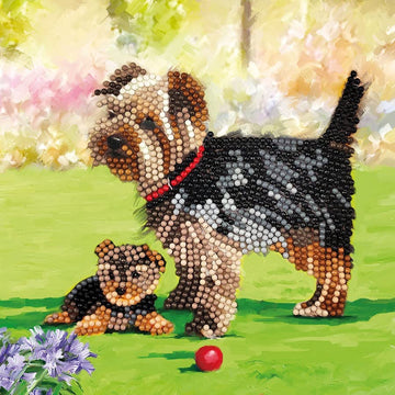 Dogs Crystal Art Card Kit Craft Buddy