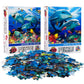 Dolphin Family & Couple Set of 2 300 Piece Lenticular Jigsaw Puzzles Prime 3D