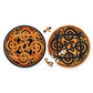 Double Dogs 88 Wood Piece Double-Sided Round Jigsaw Puzzle Curiosi