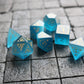 Dragon Shield Blue Cats Eye Stone Gemstone DND Dice Set
