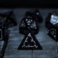 Dragon Shield Blue Sandstone (Silver Font) Gemstone DND Dice Set