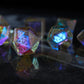 Dragon Shield Gemstone Dichroic Glass DND Dice Set
