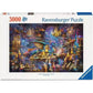 Dragon's Library 3000 Piece Jigsaw Puzzle Ravensburger