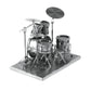 Drum Set 3D Steel Model Kit Metal Earth