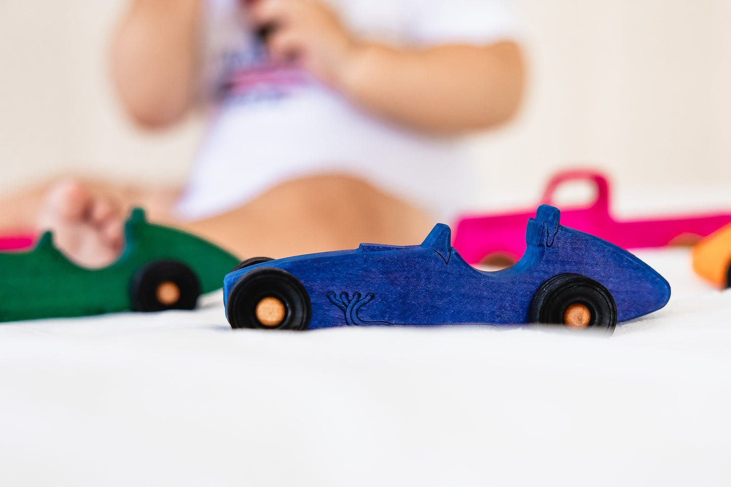 Dyed Wooden Indy Car Set with Racetrack | Made in the USA 🇺🇸
