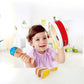 Hape Junior Percussion Set | 3 Piece Wooden Percussion Instrument Set For Toddlers, E0615
