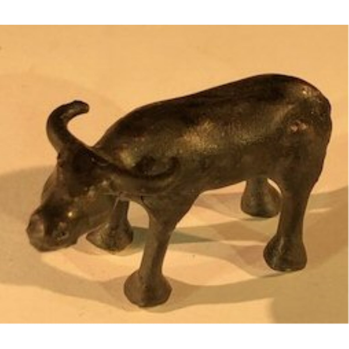Glazed Figurine  Standing Buffalo Small