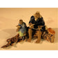 Miniature Ceramic FigurineFather & Son Sitting on a Log Reading Books  2.5Color : Powdered Blue and Blue
