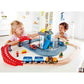 Hape Emergency Services Hq | 2-In-1 Police And Fire Station Complete Play Set With Vehicles And Action Figures Multicolor, L: 33.9, W: 9.1, H: 31.5 Inch