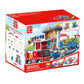 Hape Emergency Services Hq | 2-In-1 Police And Fire Station Complete Play Set With Vehicles And Action Figures Multicolor, L: 33.9, W: 9.1, H: 31.5 Inch