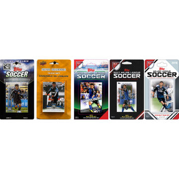 Mls San Jose Earthquakes 5 Different Licensed Trading Card Team Sets