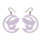 Moon & Bats Drop Earrings - Purple by Erstwilder