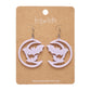 Moon & Bats Drop Earrings - Purple by Erstwilder