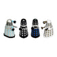 Cathys Candy Cart Doctor Who Dalek Figure Set of 4 - 3 Inch Multi-colored Plastic Collectibles