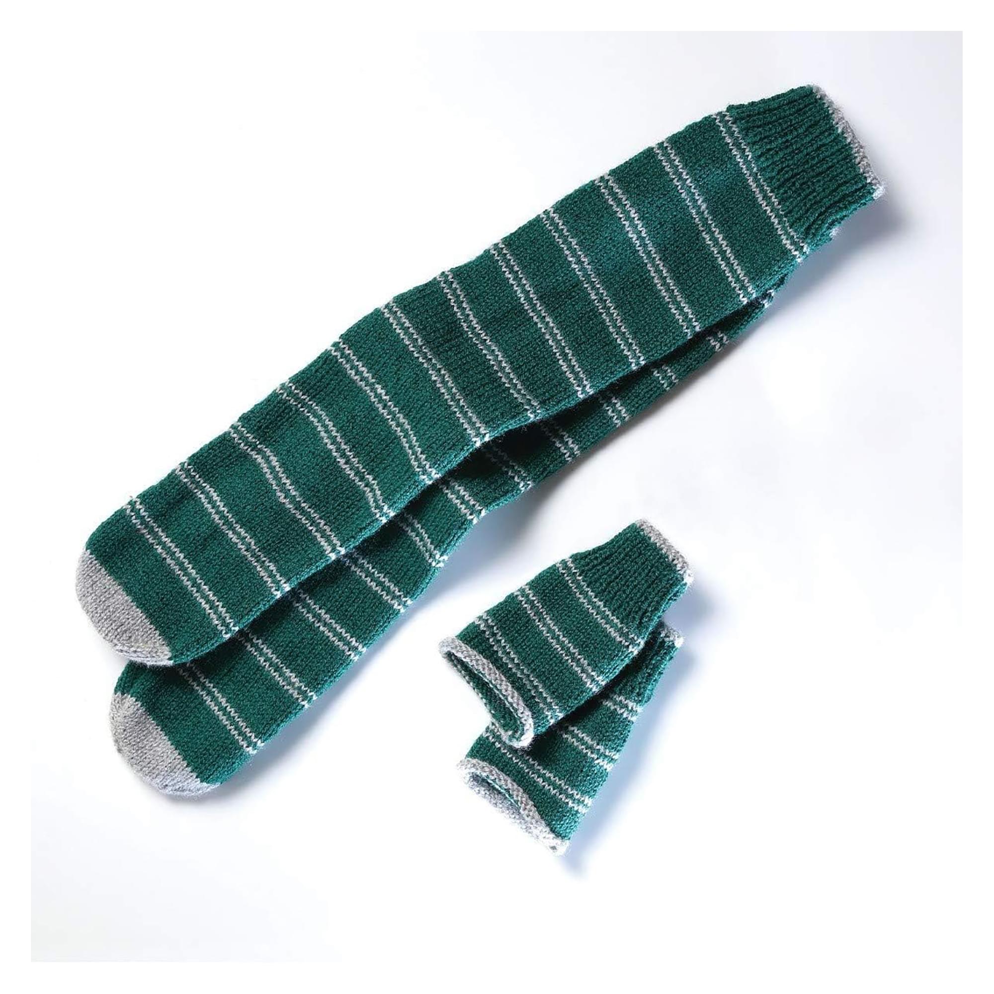 Hero Collector Hogwarts Slytherin Slouch Socks And Mittens Knitting Ki ...