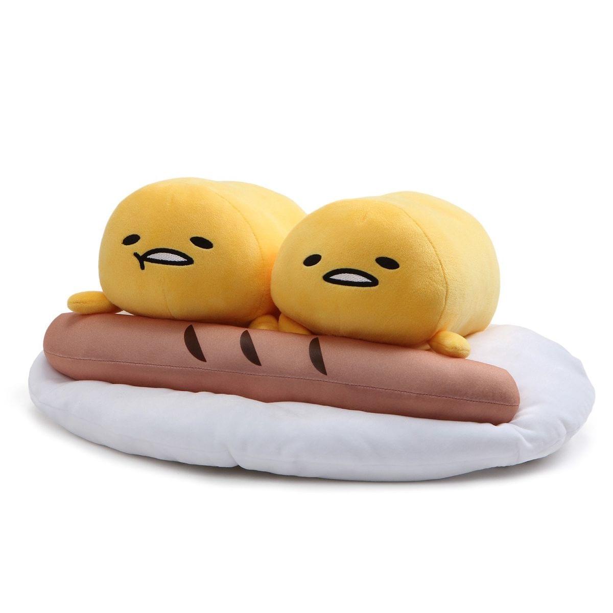 gudetama 85 Plush: Two Lazy Eggs and Sausage