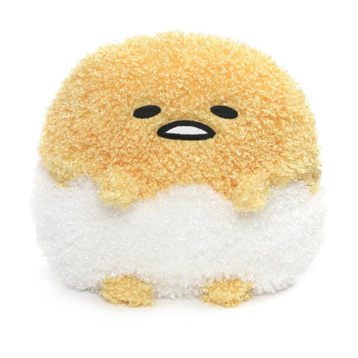 Gund Sanrio Gudetama Deluxe Egg In Shell Lazy Egg Plush Stuffed Animal, Yellow, 9.5'