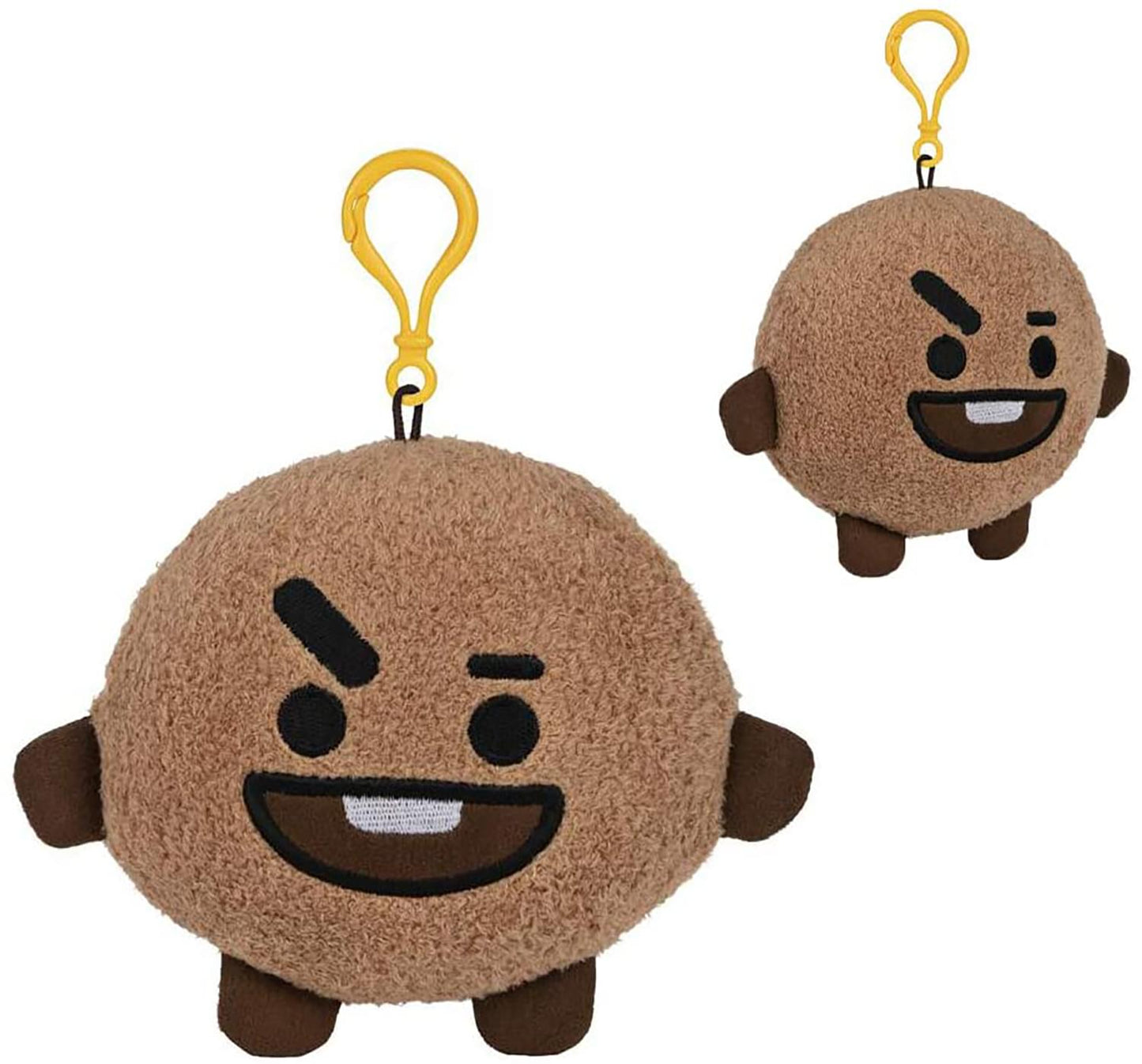 Gund Line Friends Bt21 Shooky Backpack Clip Plush, 4'