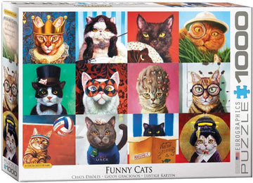 Funny Cats By Lucia Heffernan 1000 Piece Jigsaw Puzzle