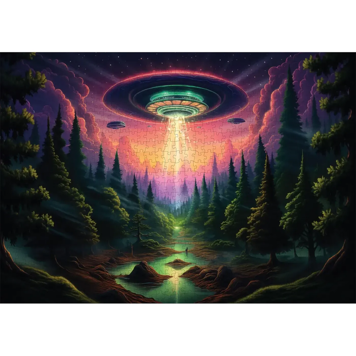 Earthly Encounter 1000 Piece Jigsaw Puzzle Trippy