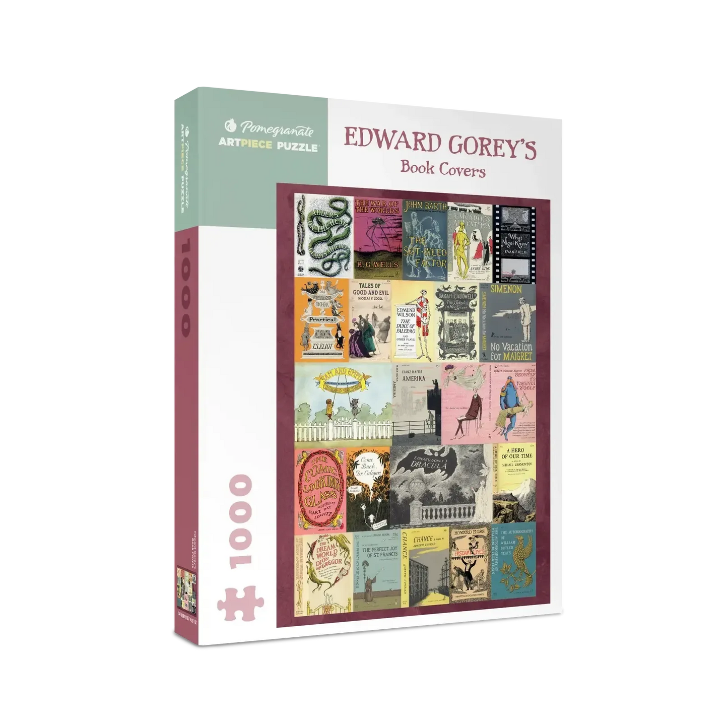 Edward Gorey's Book Covers 1000 Piece Jigsaw Puzzle Pomegranate