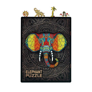 Elephant 250 Piece Wooden Jigsaw Puzzle Geek Toys