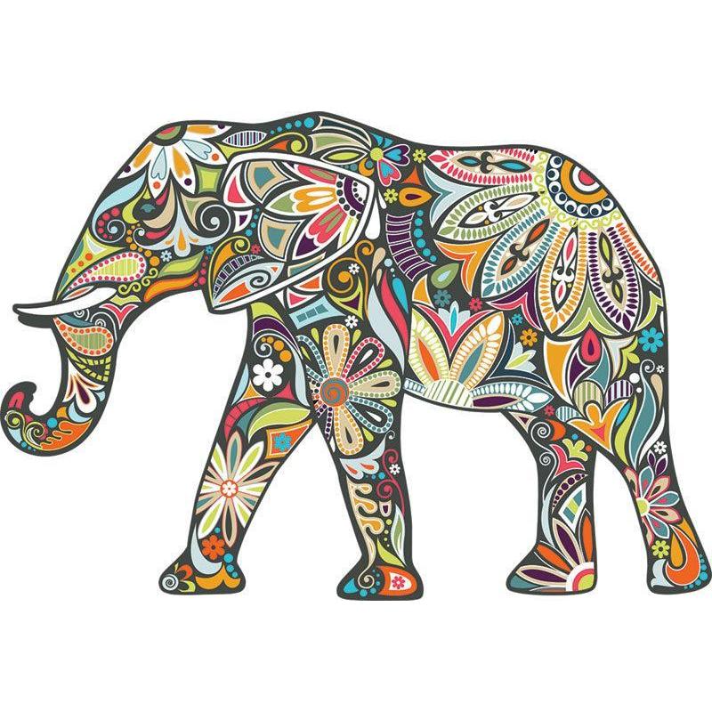 Elephant 370 Piece Shaped Jigsaw Puzzle Paper House