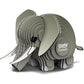Elephant 3D Cardboard Model Kit Eugy