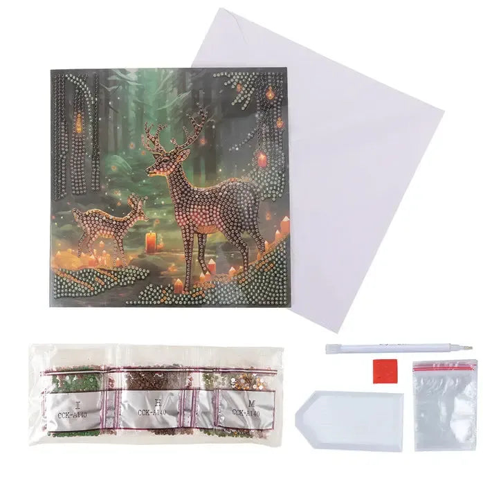 Enchanted Forest Crystal Art Card Kit Craft Buddy