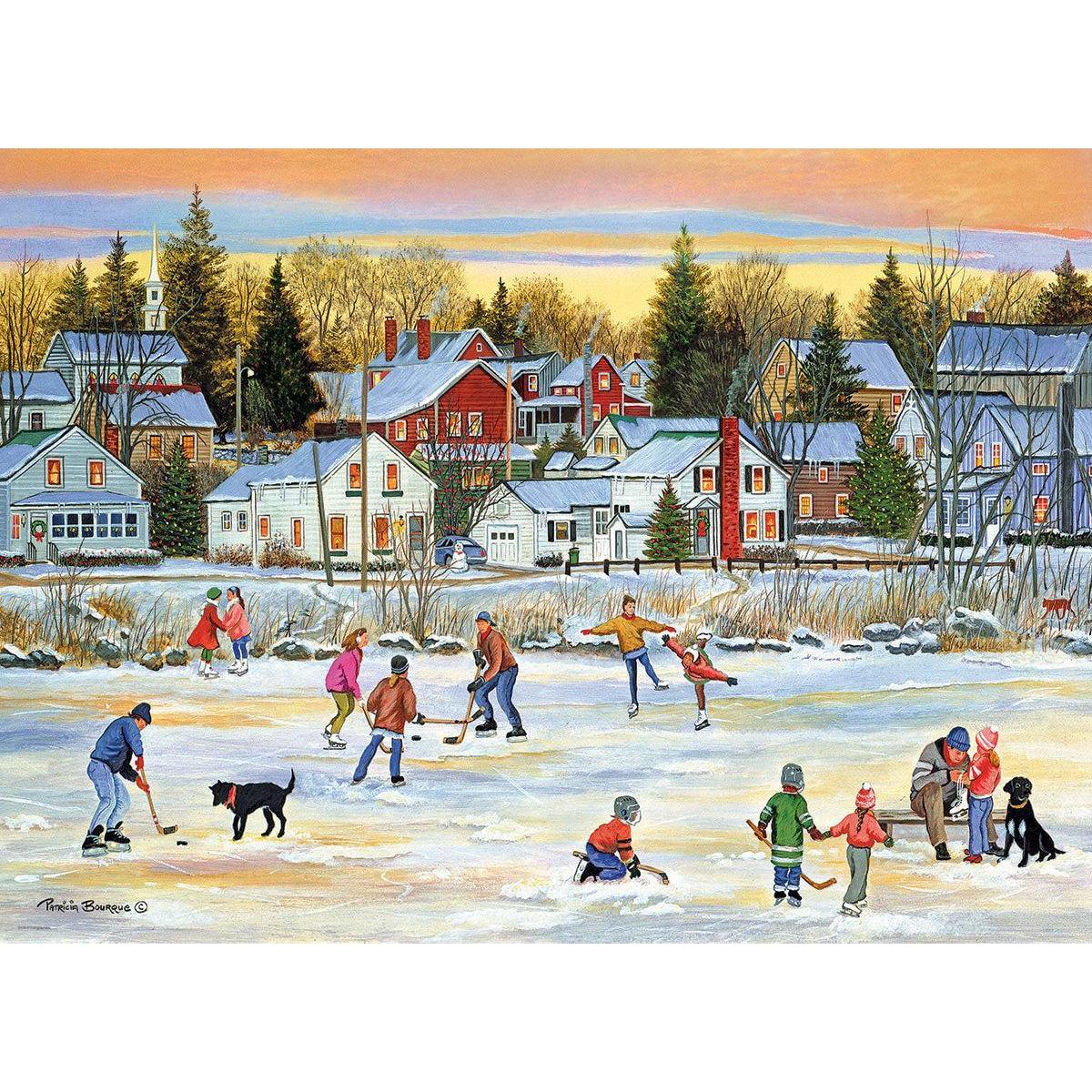 Evening Skating 1000 Piece Jigsaw Puzzle Eurographics