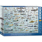 Evolution of Military Aircraft 2000 Piece Jigsaw Puzzle Eurographics
