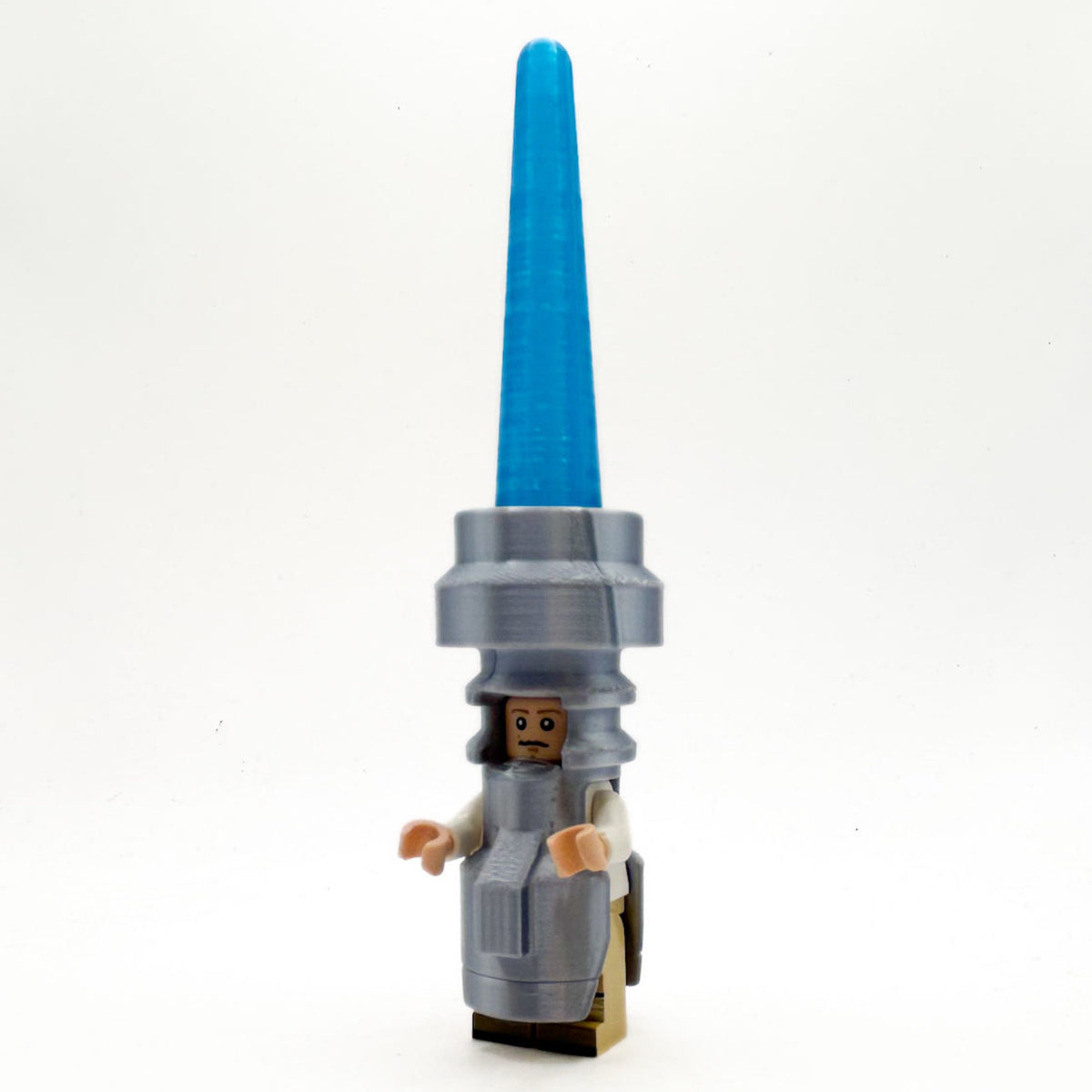 Luke Minifig Wearing Lightsaber Costume
