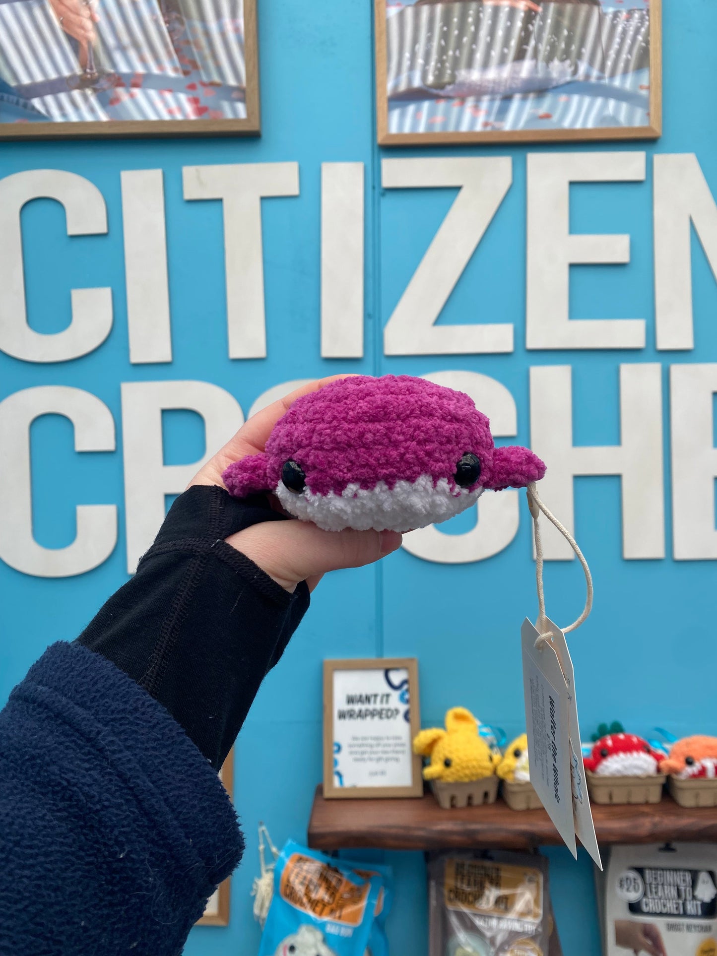 Walter the Whale Crochet Plushie