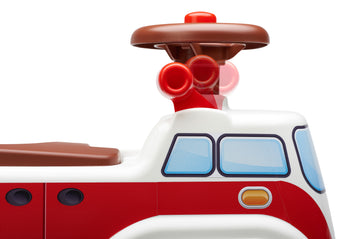 Falk Vintage Minivan Vehicle With Opening Seat And Steering Wheel With A Horn, Push Ride-On Toy For Toddler +1 Year Fa703