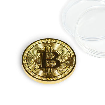Bitcoin Collectible|Gold Plated Commemorative Blockchain Coin| Collector'S Coin