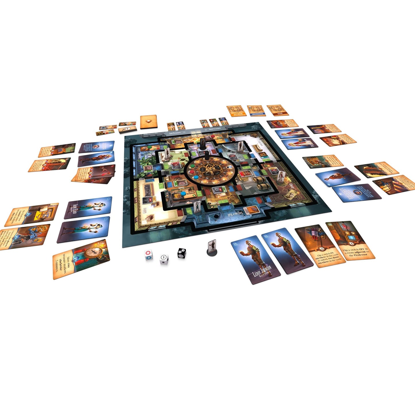 Fantasy Flight Games Funforge Games: Professor Evil And The Citadel Of Time, Cooperative Game With High Replayability, 30 To 45