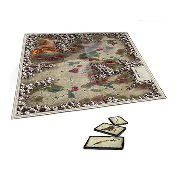 Free League Forbidden Lands: The Bloodmarch - Map & Cards Pack - Includes Map, Cards & Stickers For The Lands Of Bloodmarch, Rpg