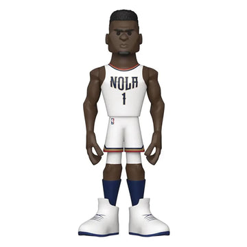 New Orleans Pelicans Nba Funko Gold 5 Inch Vinyl Figure  Zion Williamson