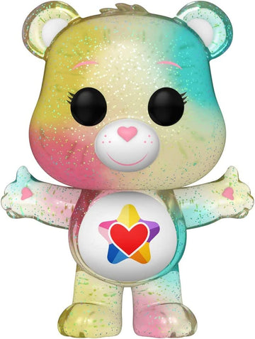 Care Bears 40Th Anniversary Funko Pop  True Heart Bear Glitter Chase