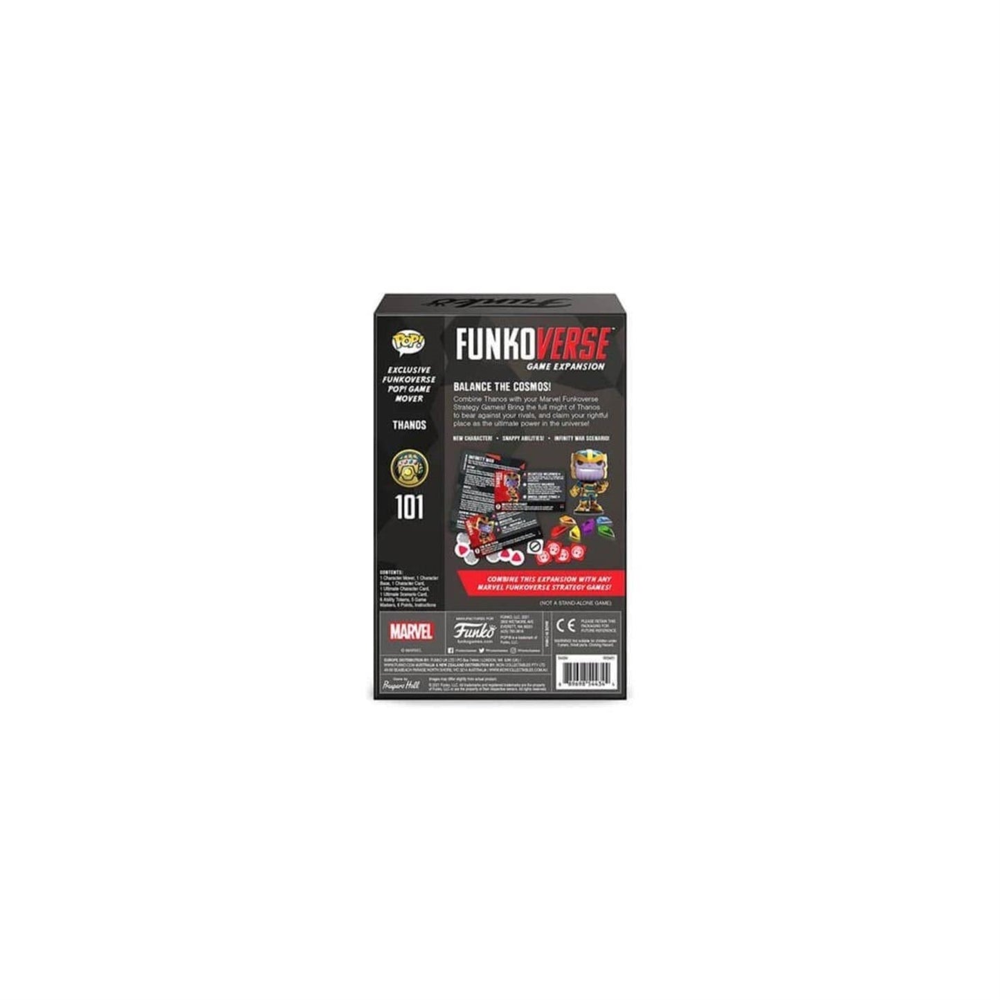 Funko Funkoverse Marvel 101 Thanos Light Strategy Board Game - Ages 10+, 2-4 Players, Collectible Vinyl Figure