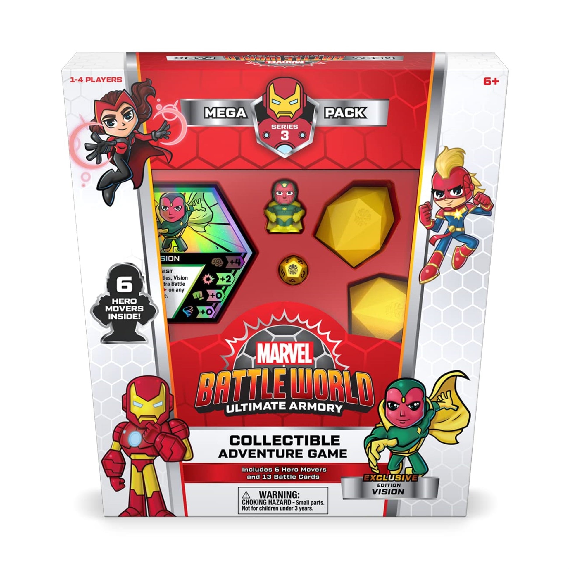 Funko Marvel Battleworld: Series 3 Ultimate protective coveringy Mega Pack - Vision (Styles May Vary)